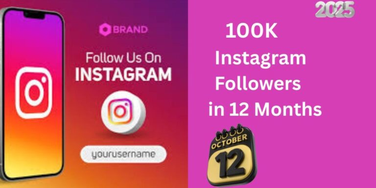 100K Instagram followers in 12 months