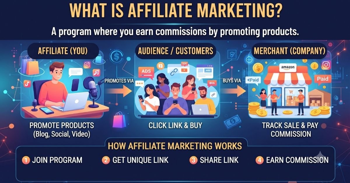 What Is Affiliate Marketing? A Beginner’s Guide to Making Money Online