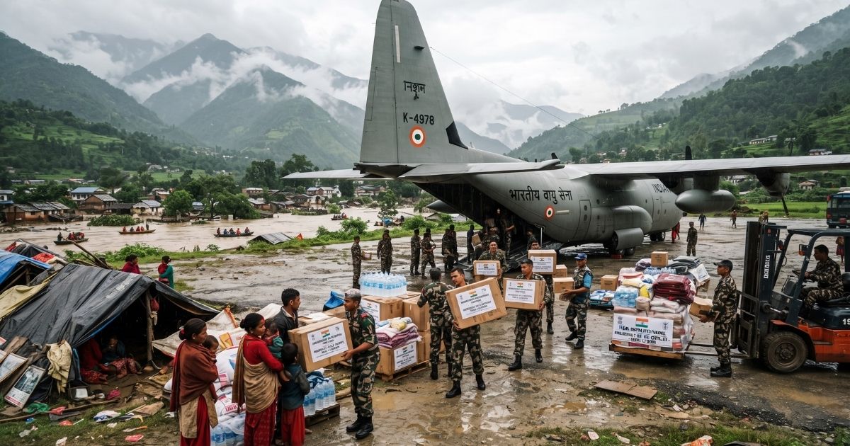 India aid to Nepal floods Nepal as Flood Disaster Worsens