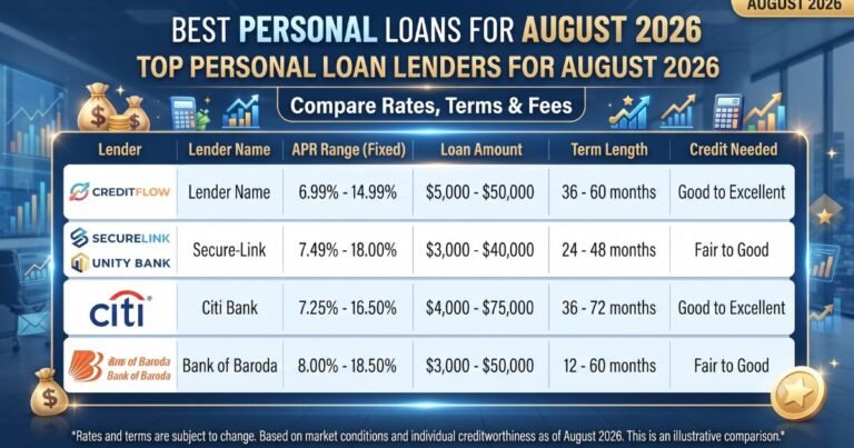 Best Personal Loans for August 2026