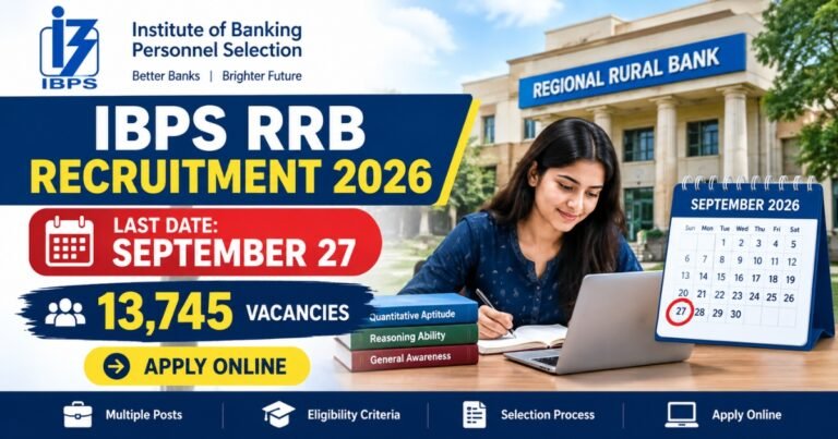 IBPS RRB Recruitment 2026: Last Date September 27