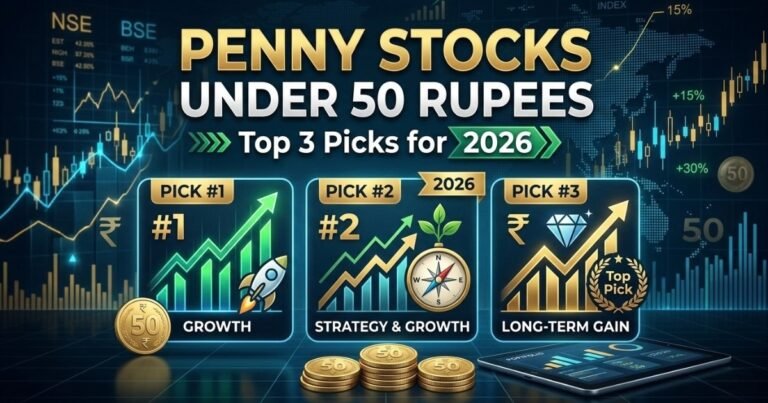 Penny Stocks Under 50 Rupees: Top 3 Picks for 2026