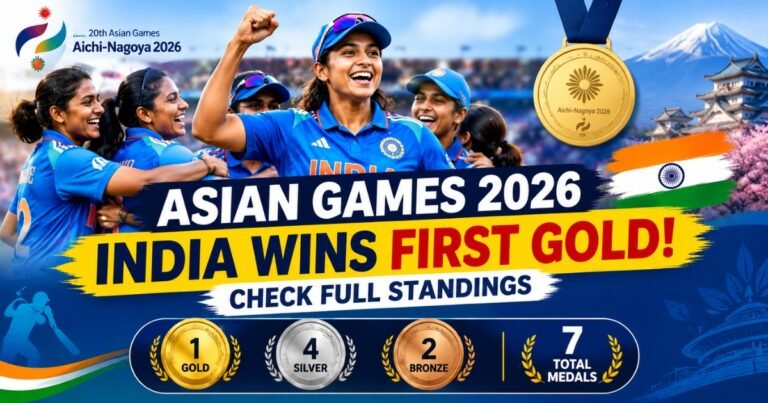 Asian Games 2026 Medal Tally: India Wins Gold