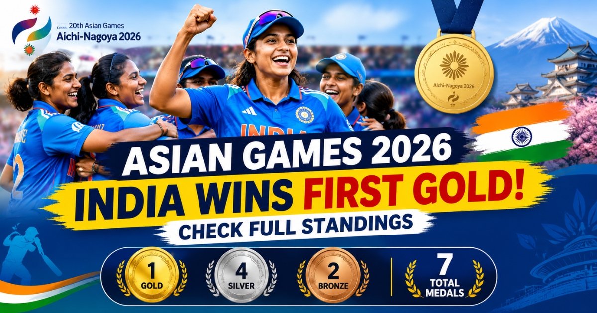Asian Games 2026 Medal Tally: India Wins Gold