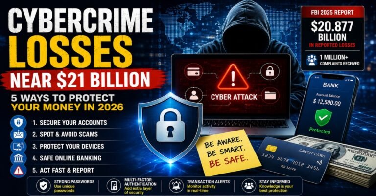 Cybercrime Losses: 5 Ways to Protect Money in 2026