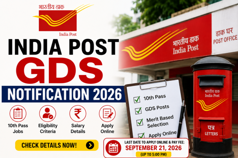 India Post GDS Notification 2026
