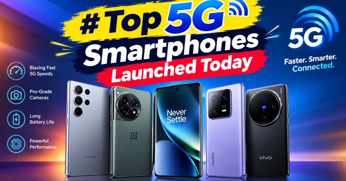 Top 5G Smartphones Launched Today: Specs & Pricing